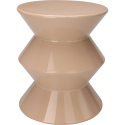 Masa coloană GISA, metalică, Ø 31 cm, natură nisip de deșert