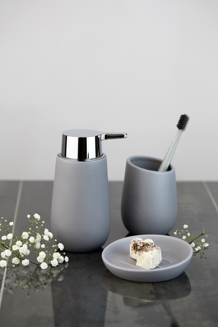 Dispenser săpun lichid BADI, Negru, 320 ml, WENKO