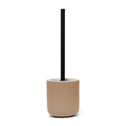 Perie de toaletă cu mâner negru și recipient ceramic, MAMBO