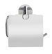 Suport pentru rola de toaletă cu capac ISERA, instalare fără găurire UV-Loc, WENKO