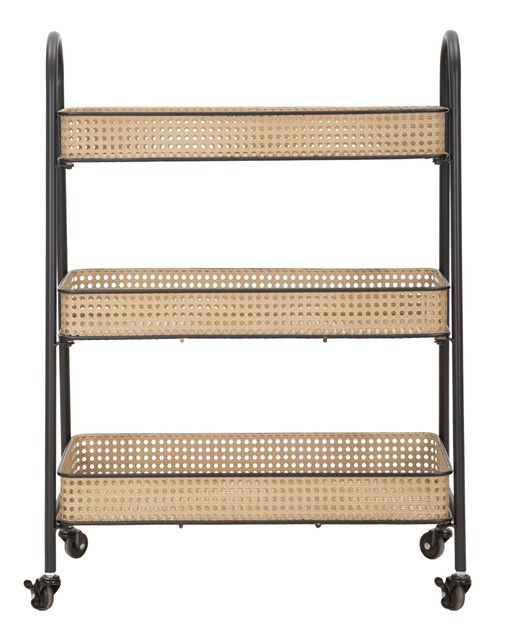 Cărucior de depozitare FUJI îngust, model de țesătură vieneză