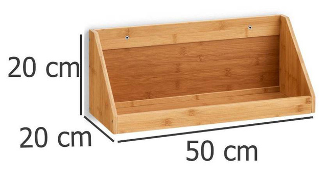 Raft de bucatarie BAMBOO pentru condimente, bambus, ZELLER