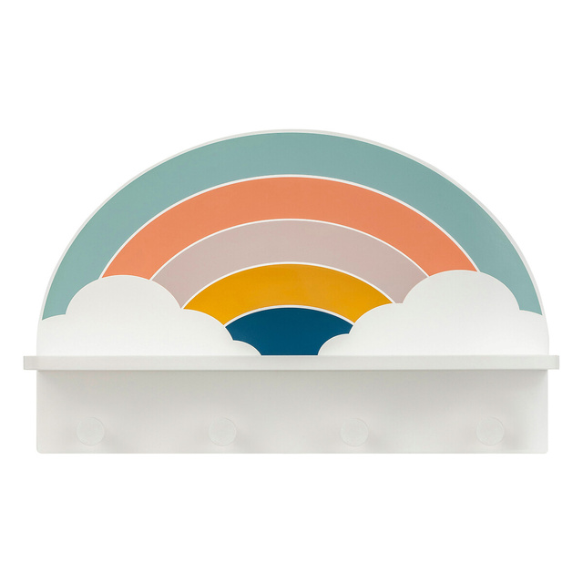 Cuier curcubeu cu raft x4