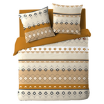 Lenjerie de pat din bumbac cu model etnic, XENA, 240 x 220 cm