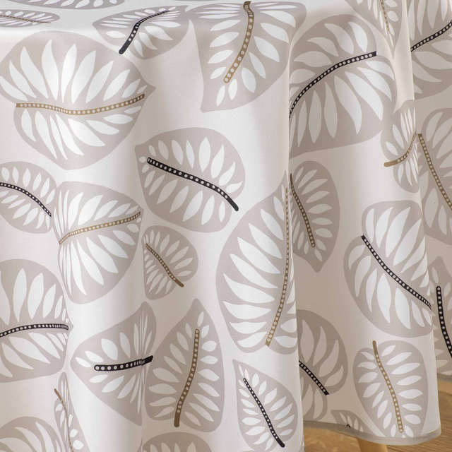 Fata de masa rotunda din poliester cu imprimeu ALMA, Ø 180 cm