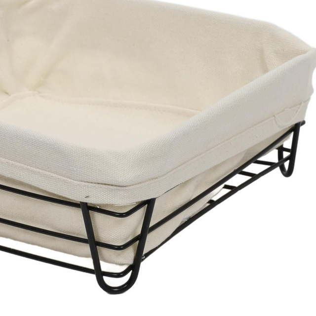 Coș pentru pâine Bistro, cadru metalic pătrat