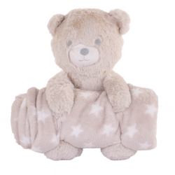 Pătură de lână cu o mascota, 75 x 100 cm