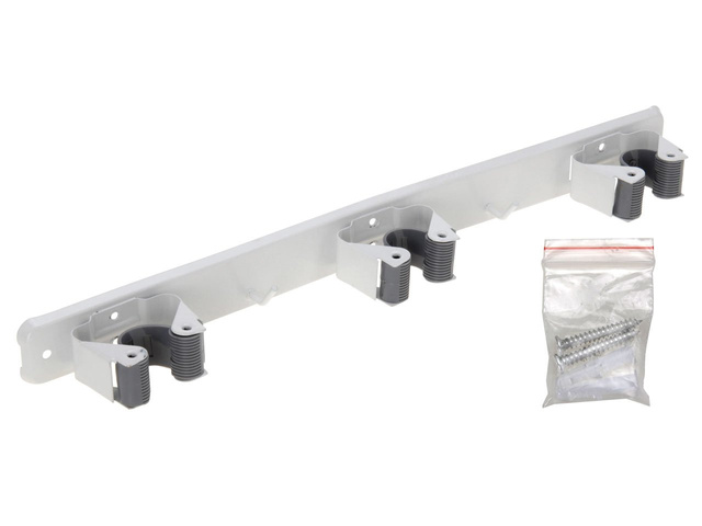 Suport de perete pentru mături + 2 cârlige incluse