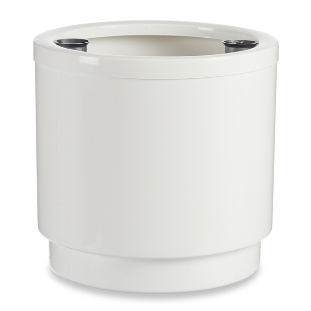 Ghiveci pentru flori cu auto-udare, alb, Ø 32 cm