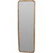 Oglindă mare de perete cu ramă din lemn, 36 x 2,5 x 115 cm