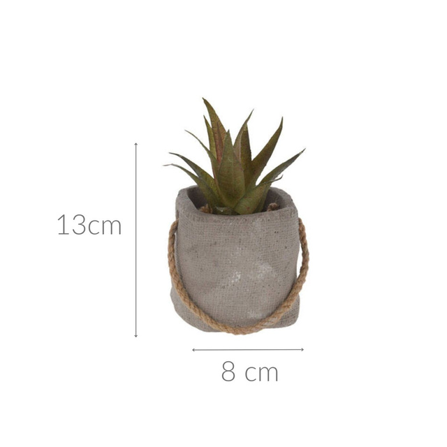 Planta artificiala in ghiveci de ciment, Ø 8 cm