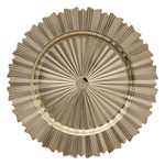 Suport farfurie, ondulat, auriu, Ø 33 cm