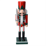 Bunicul de nuci, figură din lemn de pin, 25 cm