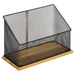 Organizator de corespondență, bambus si metal, 20 x 14 x 29 cm
