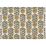 Culoar de bumbac cu flori, 45 x 30 cm