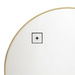 Oglindă semicirculară pentru hol ALICE, cadru metalic, 90 x 65 cm, aurie