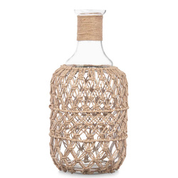 Sticlă decorativă cu șnur împletit