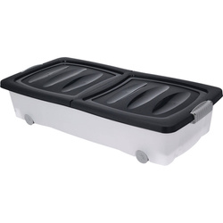 Recipient depozitare, cu roti, plastic reciclat, 32 l