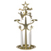 Candelabru metalic cu carusel pentru lumânări conice, 28 cm