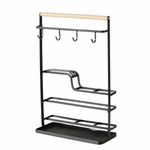 Raft metalic AGNETA cu carlige, 43,5 x 28,5 cm