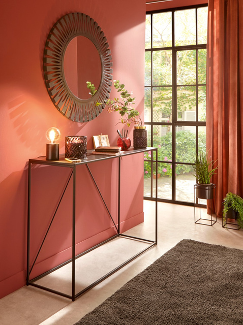 Set suport pentru flori modern din metal, 2 bucăți, negru