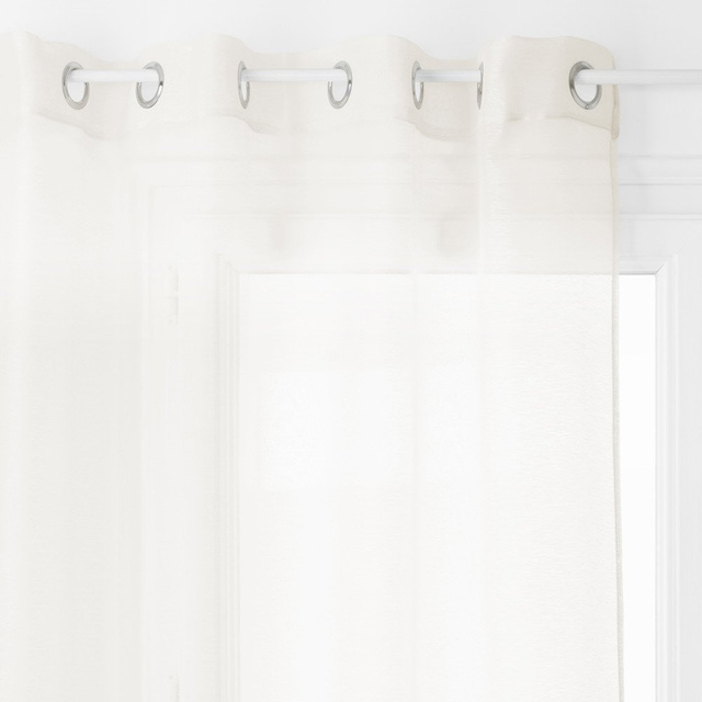 Perdea de fereastră cu inele metalice, perdea ușor de asamblat cu design simplu