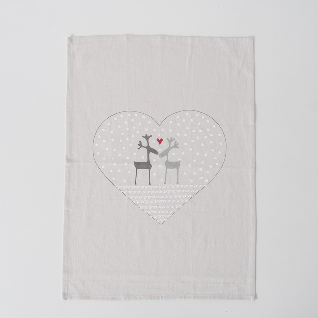 Prosoape de bucătărie cu model festiv LOVELIES, 50 x 70 cm, 2 buc.