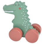 Animal de companie din lemn pe roți