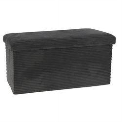 Puf lung din catifea, 76 x 40 x 38 cm