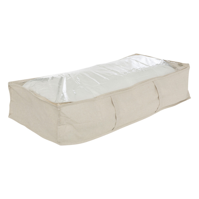 Husă pentru lenjerie de pat sub pat DRESSY, 100 x 45 x 20 cm