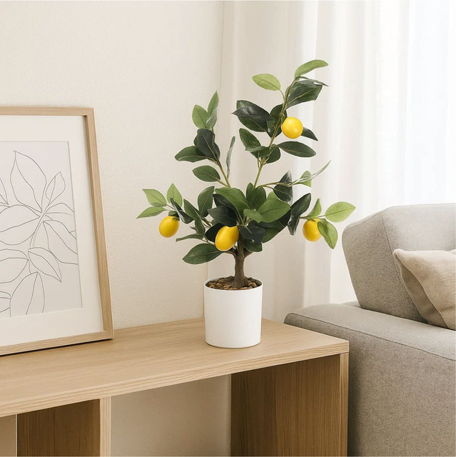 Copac decorativ cu lămâi, 58 cm