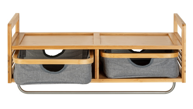 Umeraș montat pe perete BAHARI, bambus, Wenko