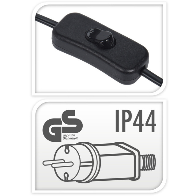 Lampa de birou loft, lemn si metal, Ø 14 x 44 cm