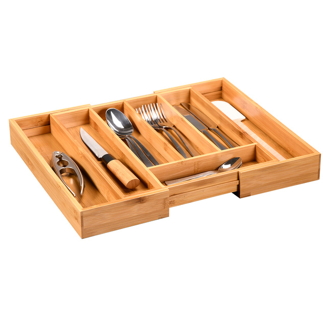 Inserție sertar tacâmuri, lățime reglabilă 28,5 - 40 cm, Kesper