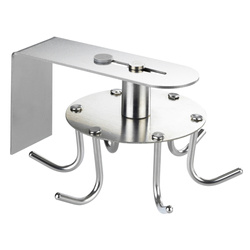 Cuier de bucatarie din inox, pivovant, 6 carlige