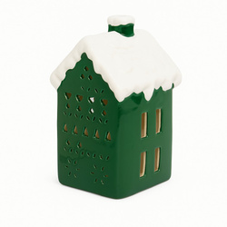 Lampă LED în formă de casă, 13 cm, verde