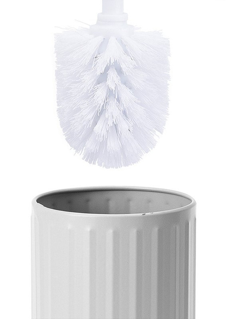 Recipient metalic pentru perie + perie WC, negru