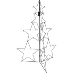 Decorațiune metalică în formă de brad, 110 cm