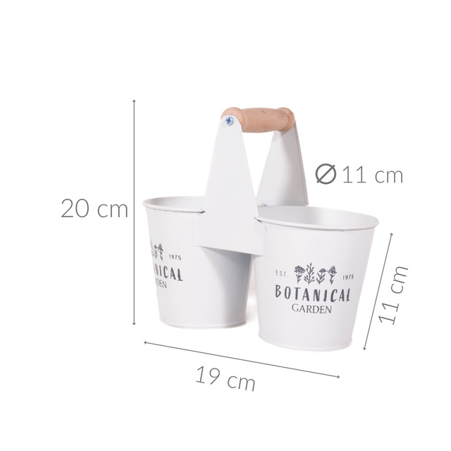 Ghivece de bucatarie pentru plante aromatice Botanical, maner din lemn