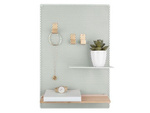 Tablă pentru notițe PERKY MESH, rafturi + cârlige, 52 x 35 cm