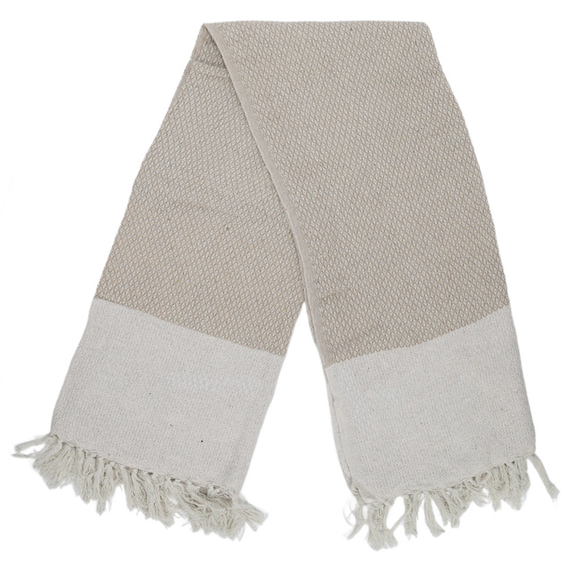 Pătură din bumbac pentru pat, 130 x 160 cm, bej