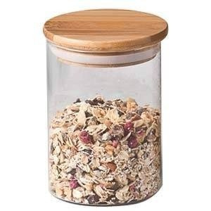 Recipient din sticlă cu capac din bambus, 750ml, ZELLER