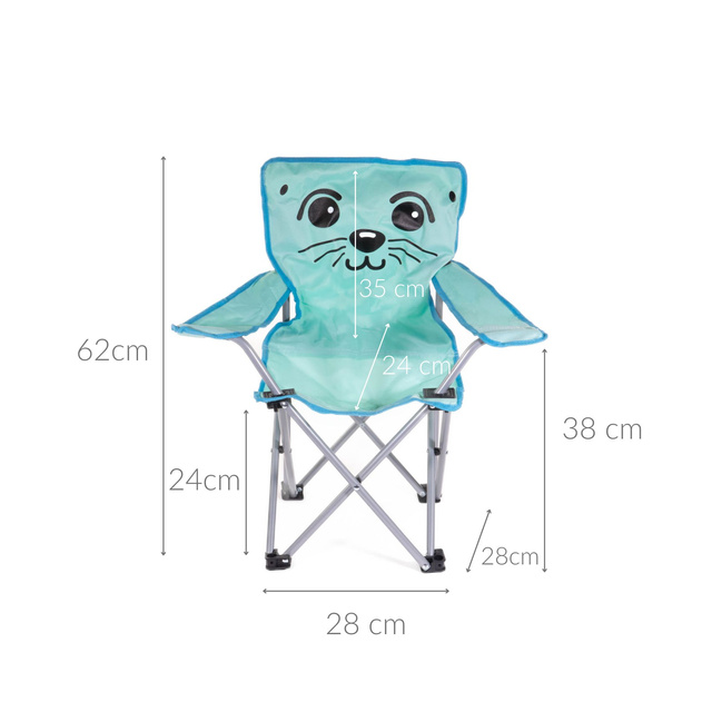 Scaun turistic pentru copii, pliabil, 57 x 32 x 60 cm