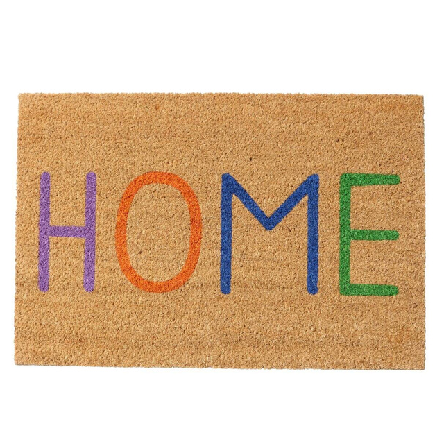 Covoras de  intrare cu  inscripția Home,  60 x 40 cm, maro