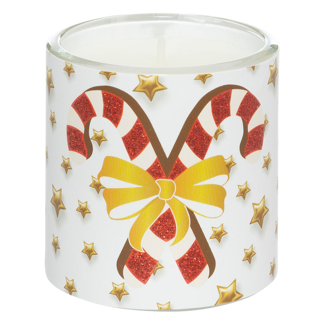 Set lumanari parfumate cu imprimeu Craciun, 3 bucati