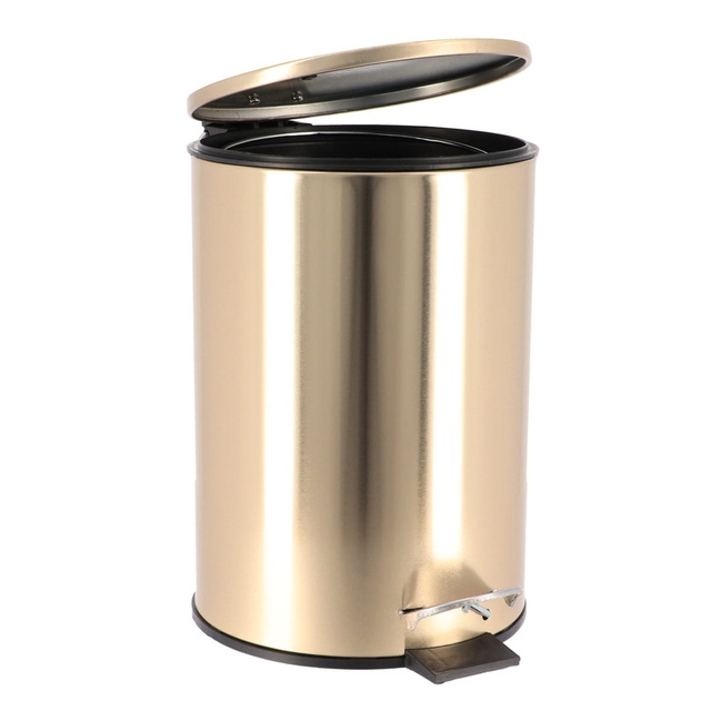 Coș de gunoi pentru baie, metalic, 3 l
