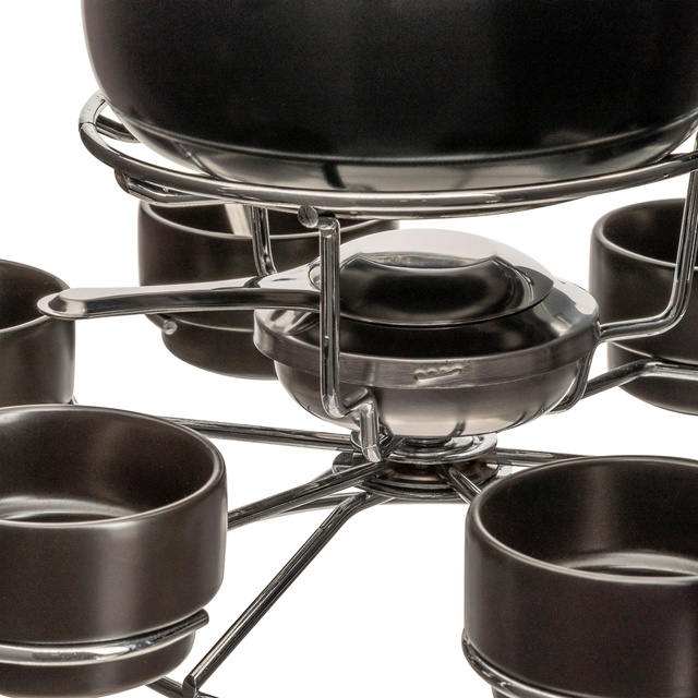 Set pentru fondue rotativ pentru 6 persoane, ceramic