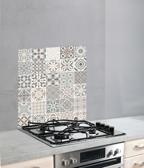 Protectie din sticla pentru plita FLOOR TILE, 60 x 70 cm, Wenko