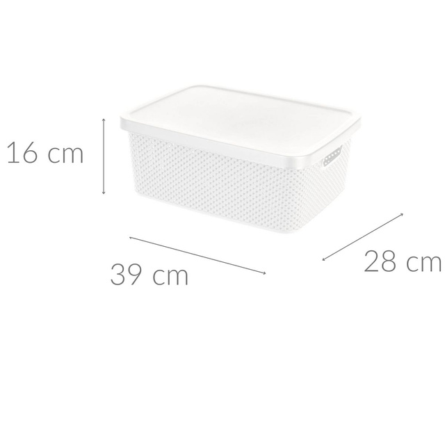 Recipient plastic cu capac inchis, 13 l