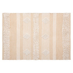 Covor bej Cot Sand, bumbac, boho, 60 x 90 cm